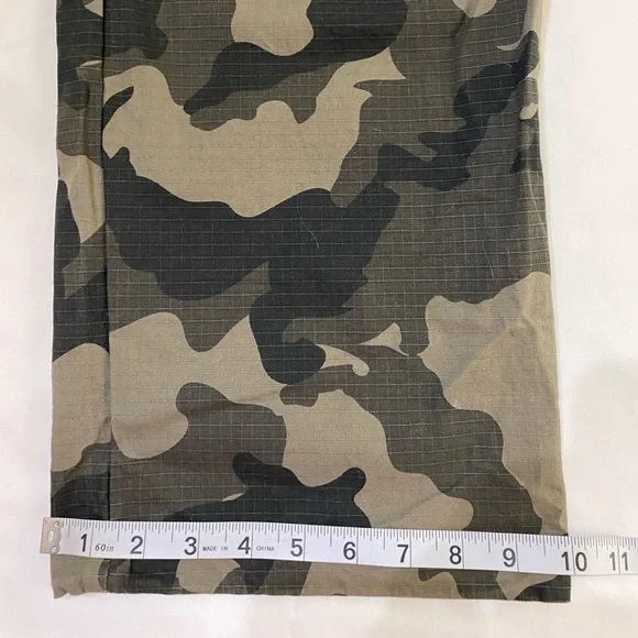 686 Cruiser Gray Camo Cotton Ripstop Wide Leg Tech Pants SZ L - Picture 10 of 10
